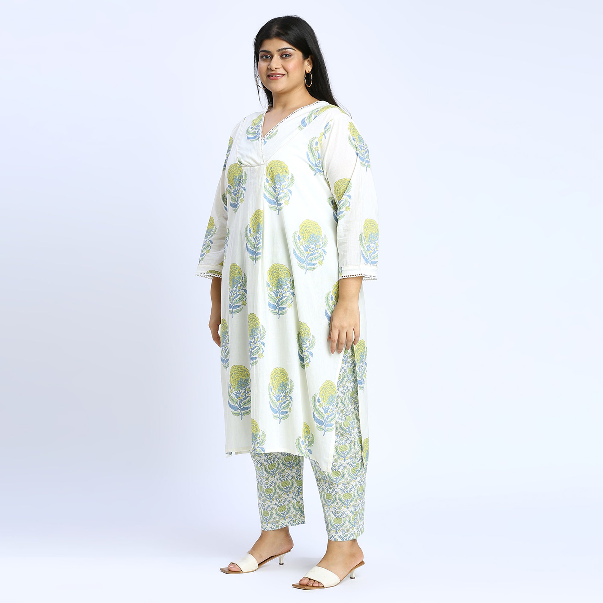 Plus Size Co-Ord Set | 2XL - 8XL | 100% Cotton | Mint Green