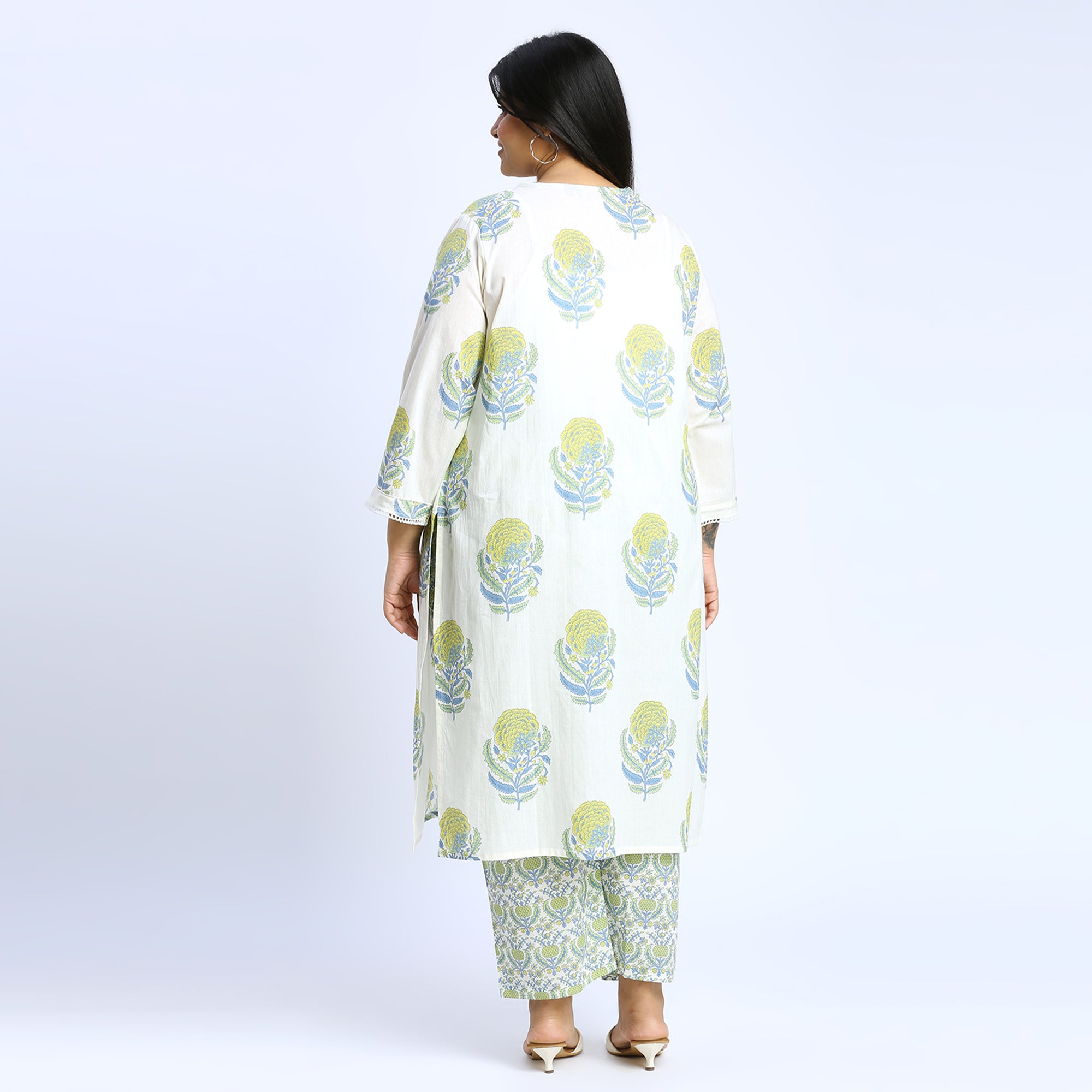 Plus Size Co-Ord Set | 2XL - 8XL | 100% Cotton | Mint Green