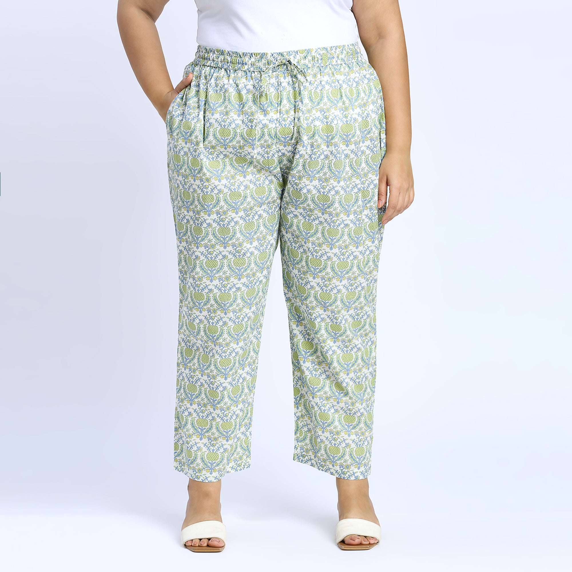 Plus Size Co-Ord Set | 2XL - 8XL | 100% Cotton | Mint Green