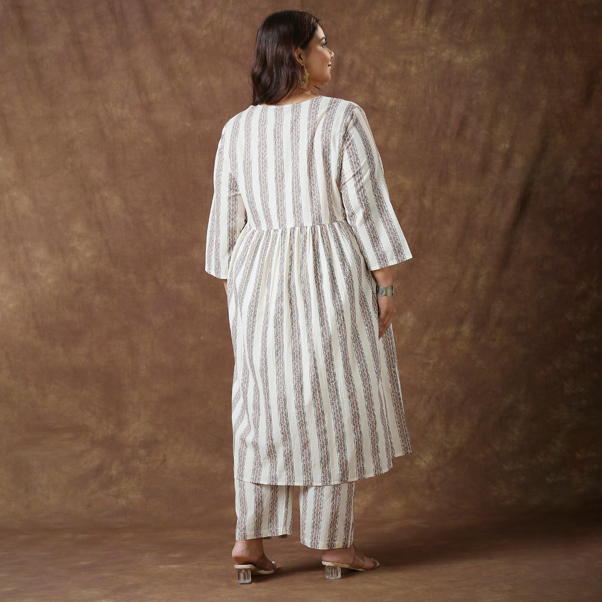 Plus Size Co-Ord Set | 2XL - 8XL | 100% Cotton | White