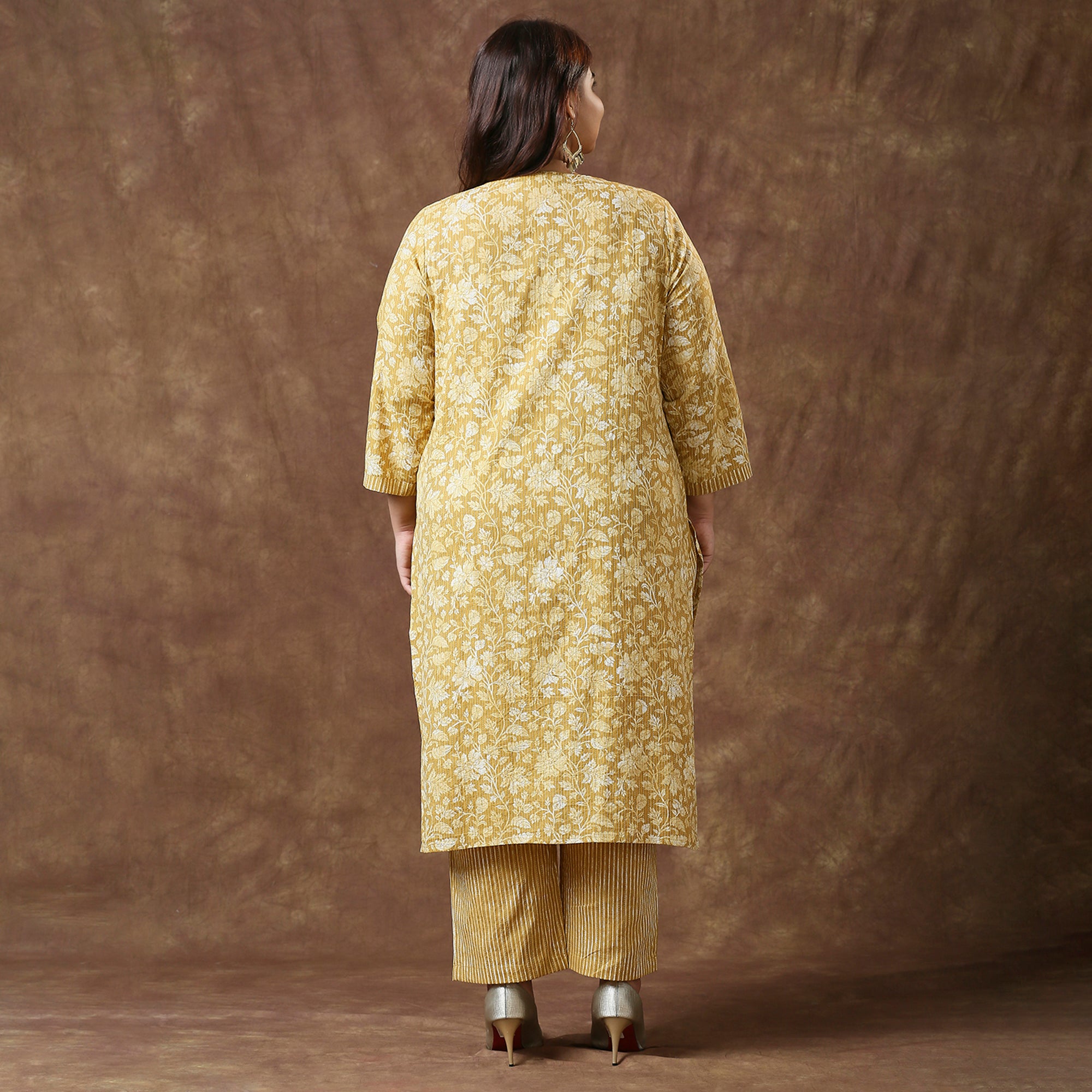 Plus Size Co-Ord Set | 2XL - 8XL | 100% Cotton | Mustard