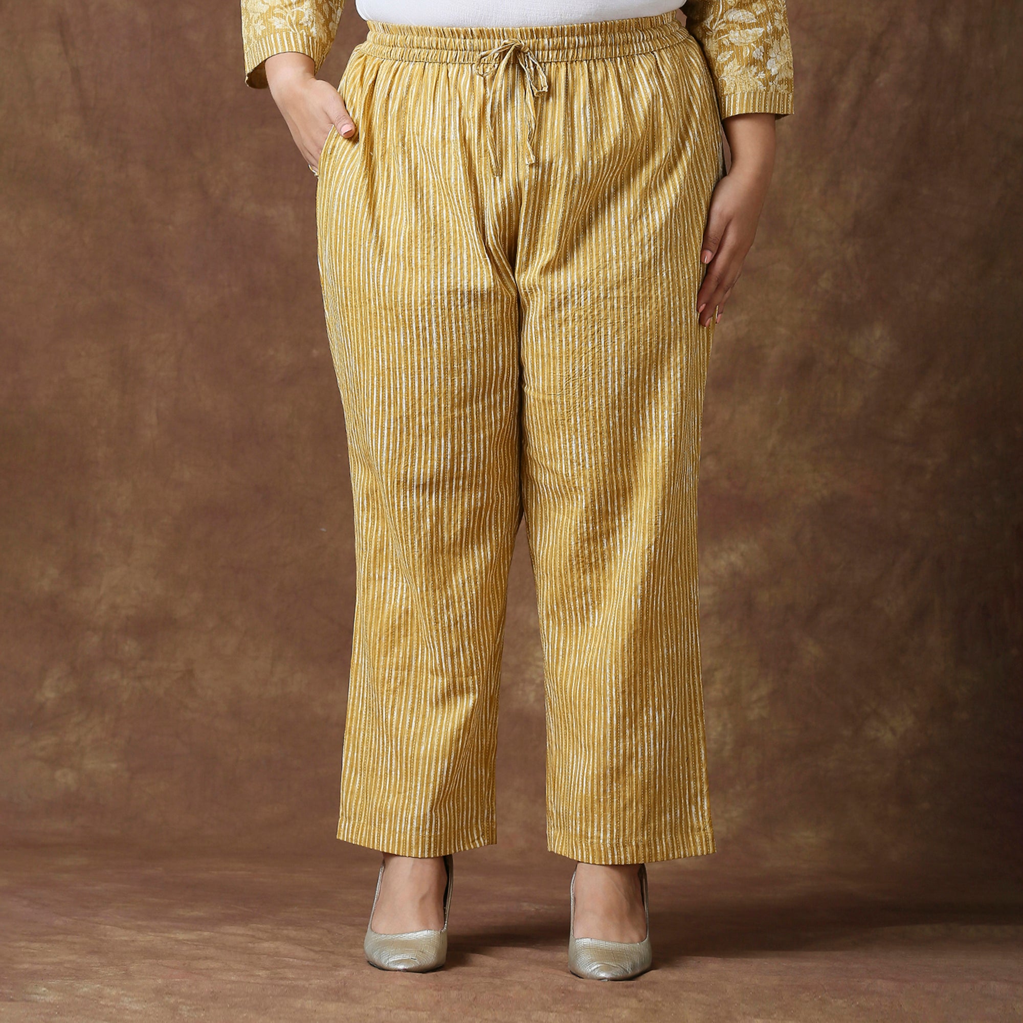 Plus Size Co-Ord Set | 2XL - 8XL | 100% Cotton | Mustard