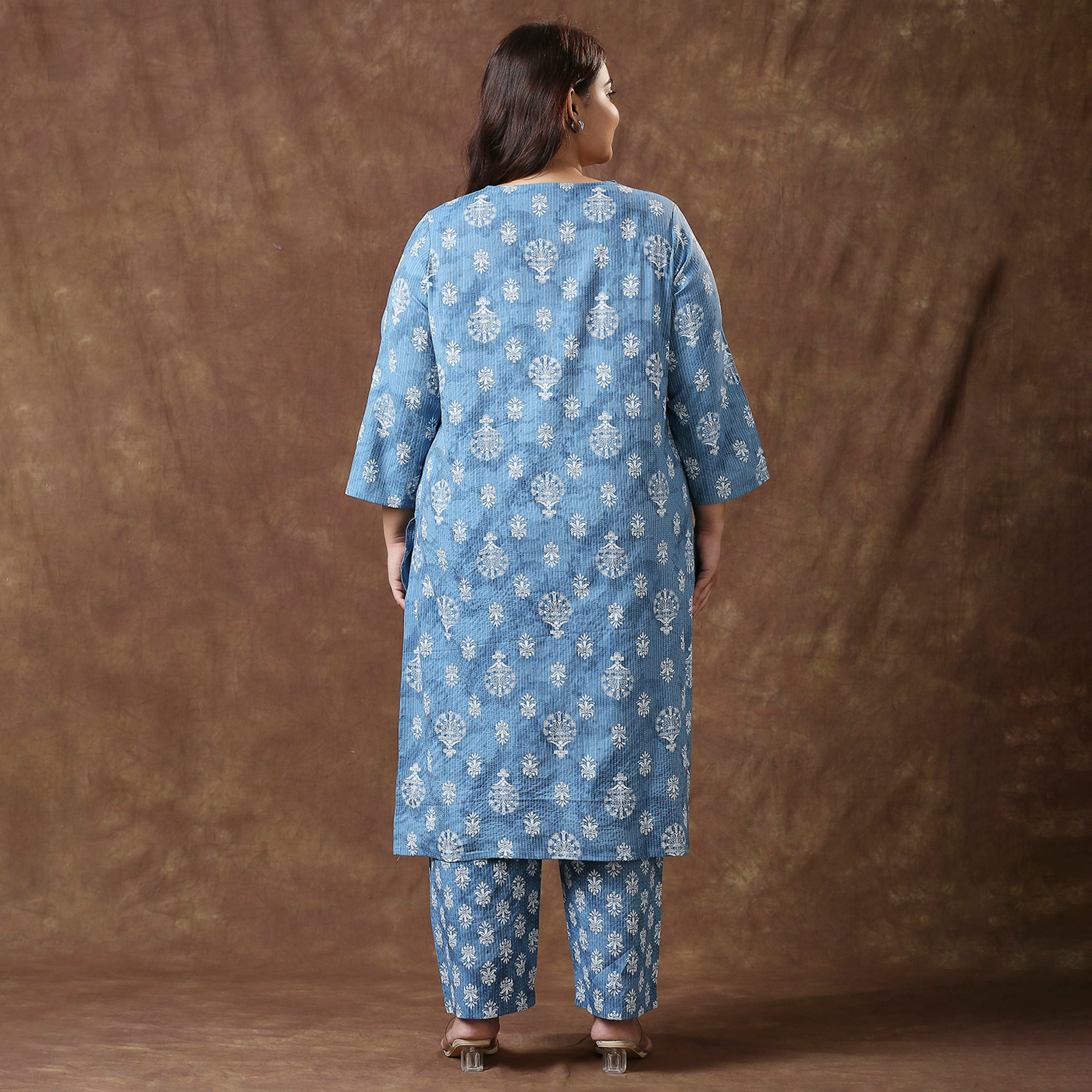 Plus Size Co-Ord Set | 2XL - 8XL | 100% Cotton | Blue