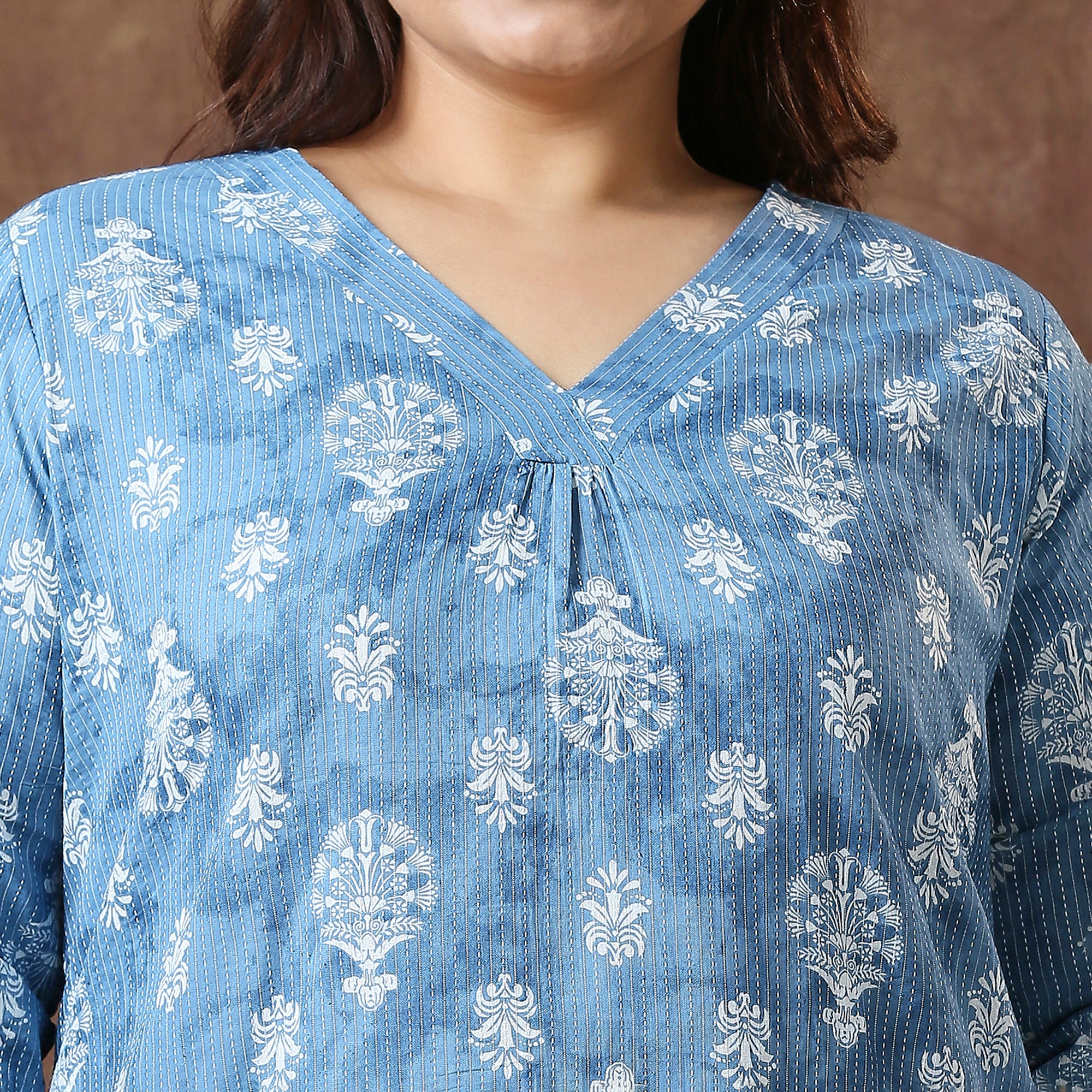 Plus Size Co-Ord Set | 2XL - 8XL | 100% Cotton | Blue