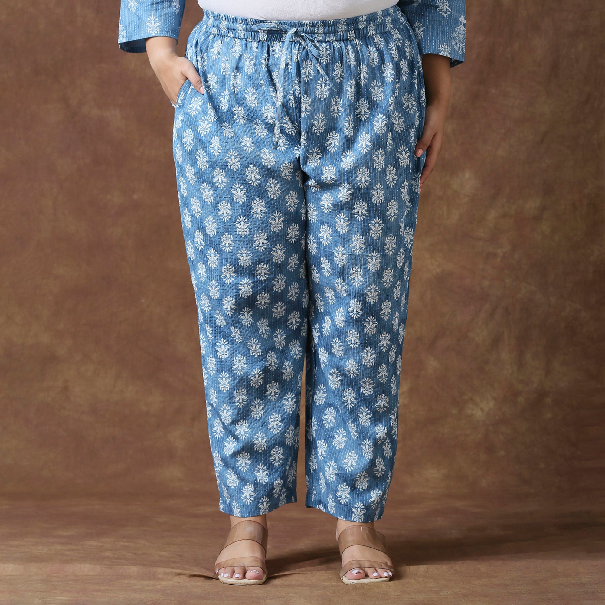 Plus Size Co-Ord Set | 2XL - 8XL | 100% Cotton | Blue