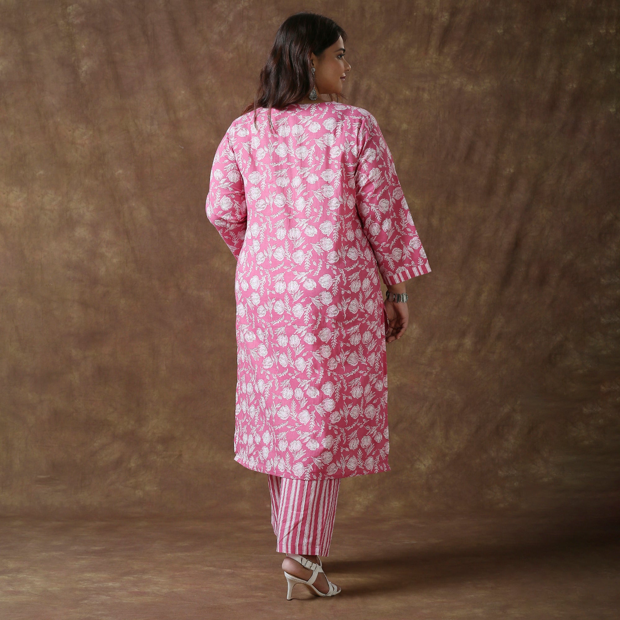 Plus Size Co-Ord Set | 2XL - 8XL | 100% Cotton | Pink