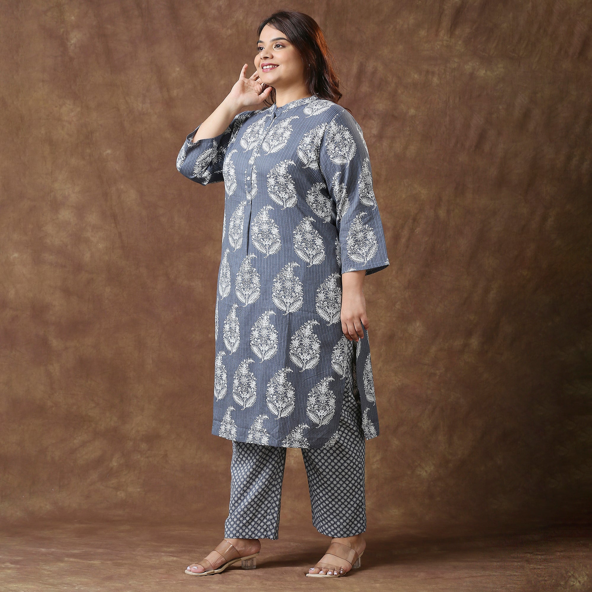 Plus Size Co-Ord Set | 2XL - 8XL | 100% Cotton | Grey