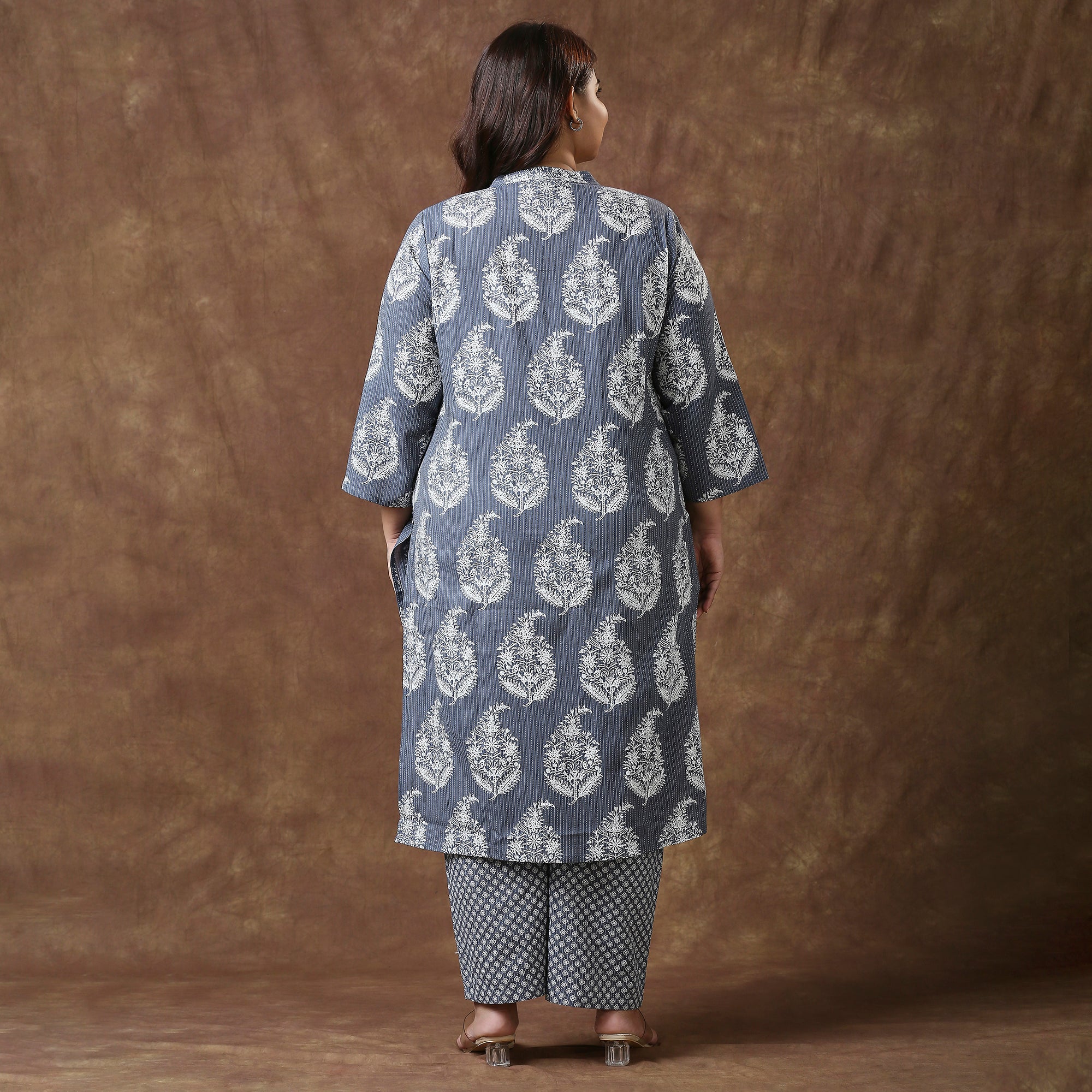 Plus Size Co-Ord Set | 2XL - 8XL | 100% Cotton | Grey