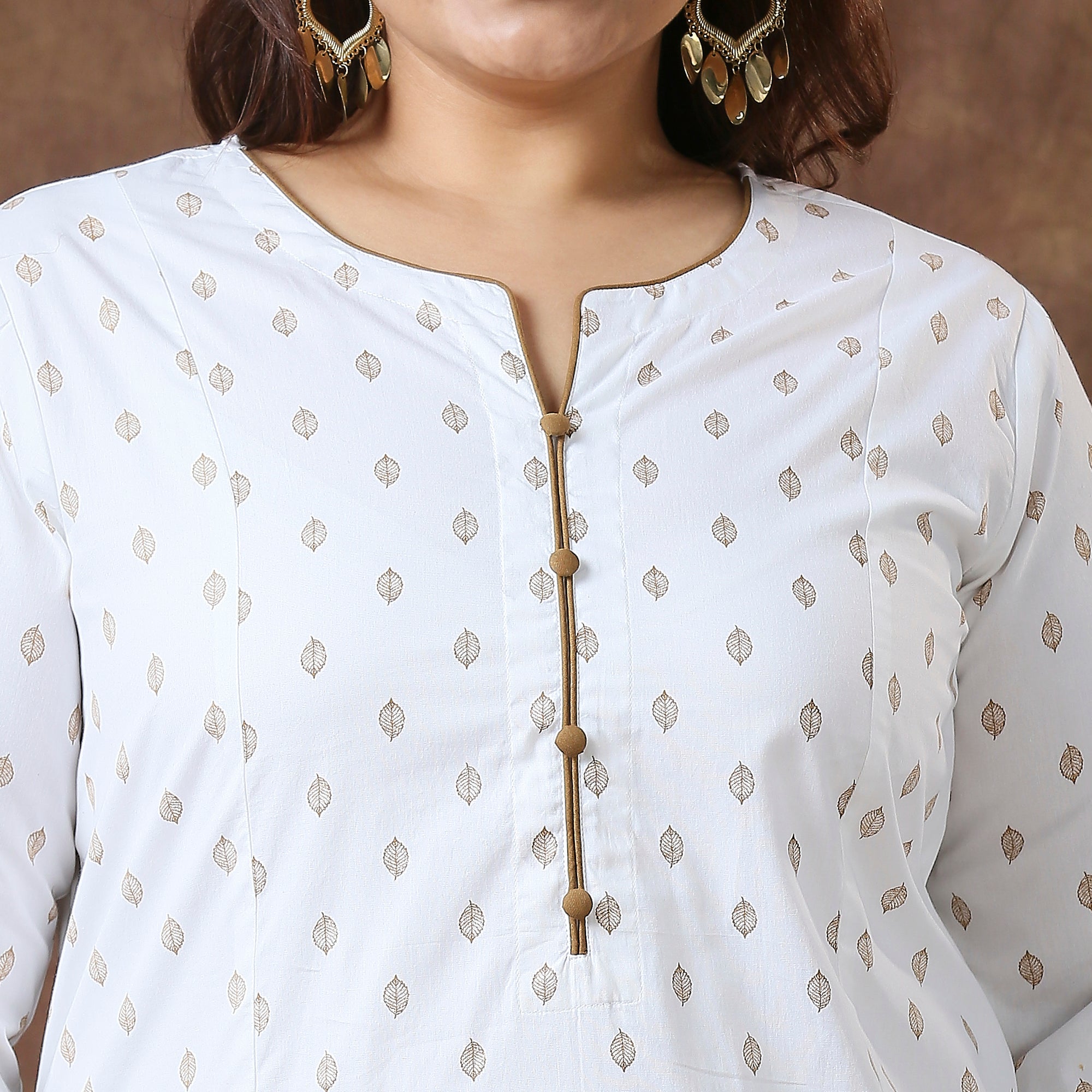 Plus Size Co-Ord Set | 2XL - 8XL | 100% Cotton | Off White