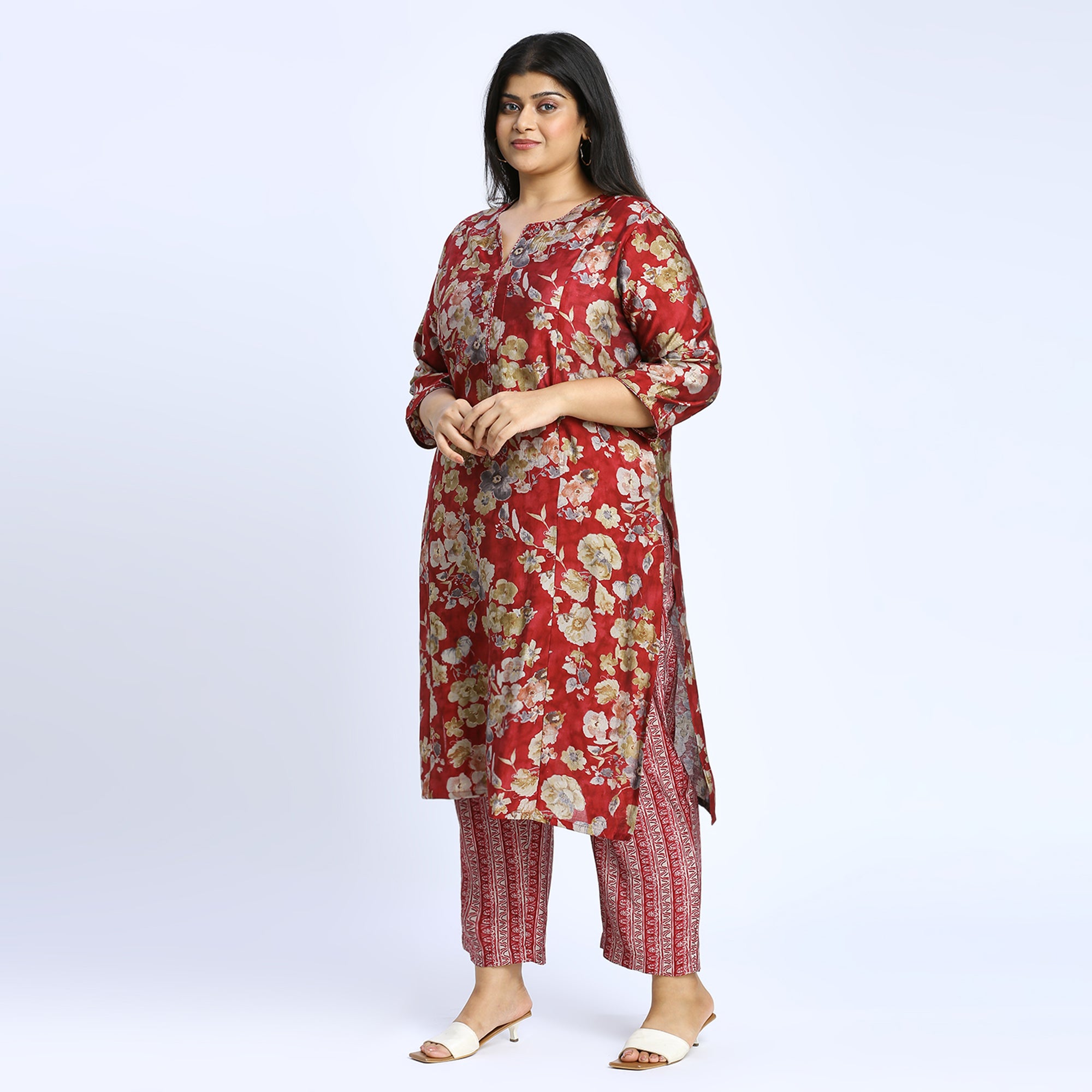 Plus Size Co-Ord Set | 2XL - 8XL | Red