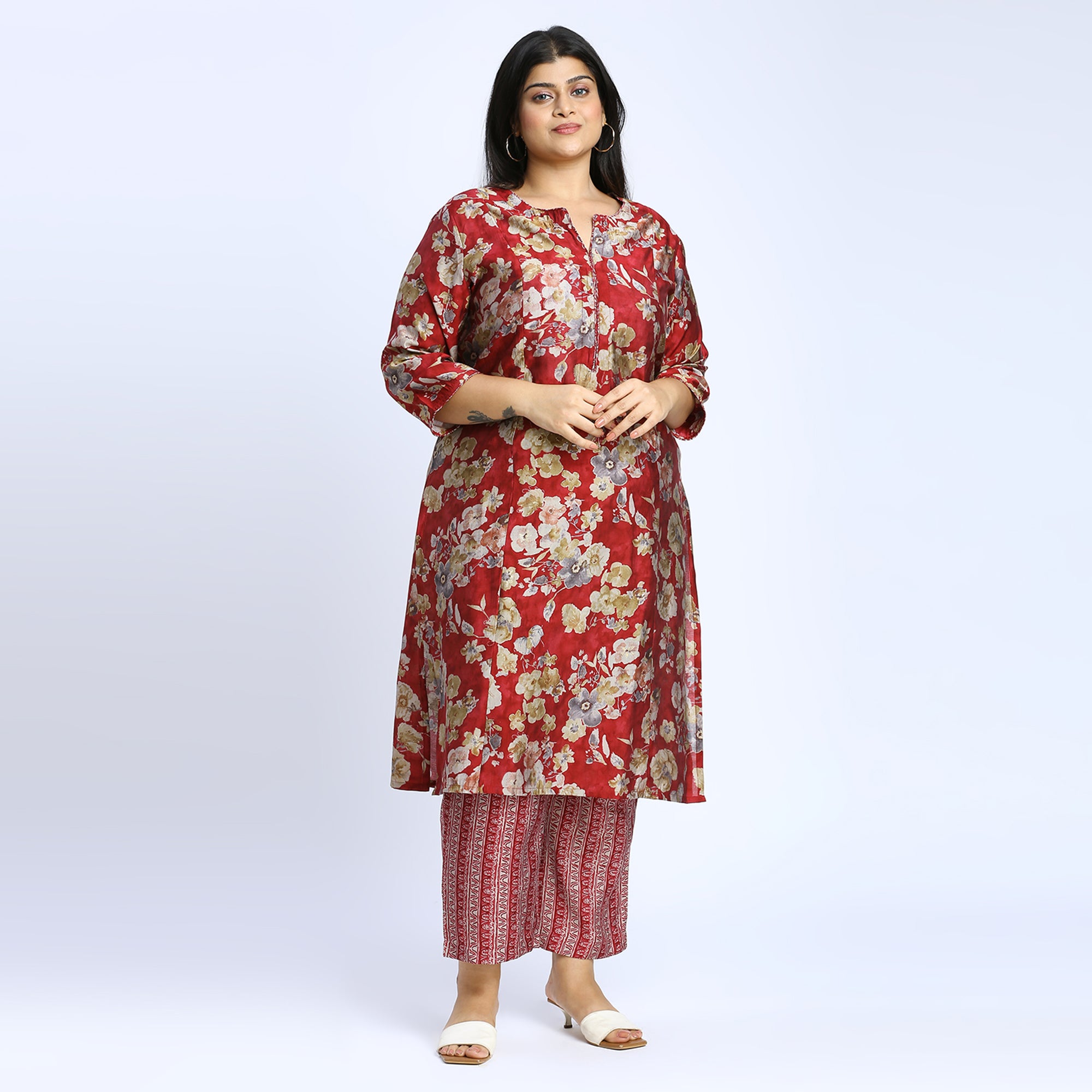 Plus Size Co-Ord Set | 2XL - 8XL | Red