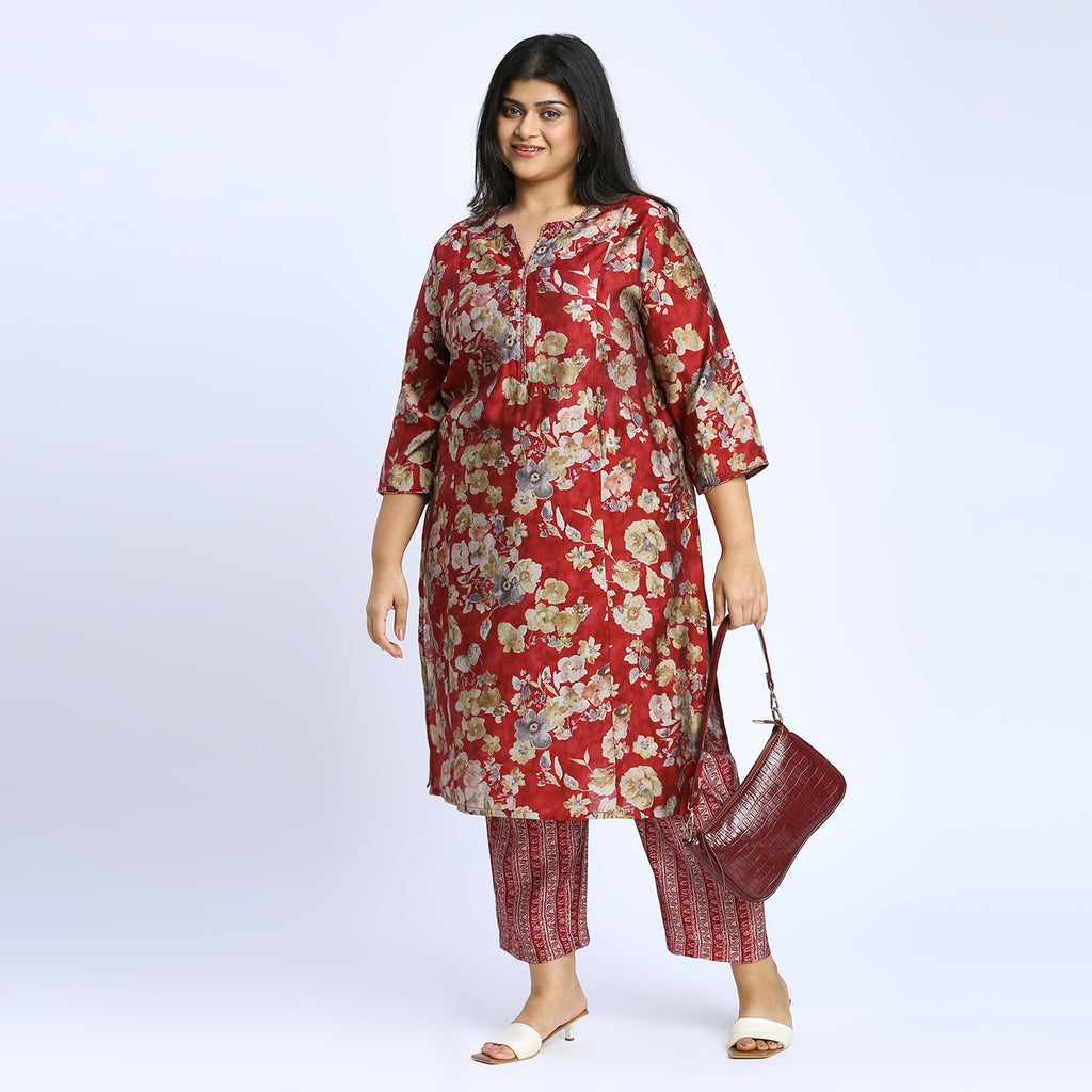 Plus Size Co-Ord Set | 2XL - 8XL | Red