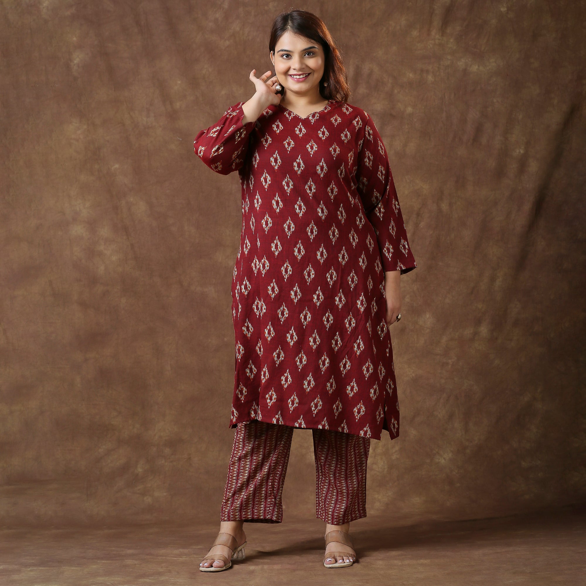 Plus Size Co-Ord Set | 2XL - 8XL | Red