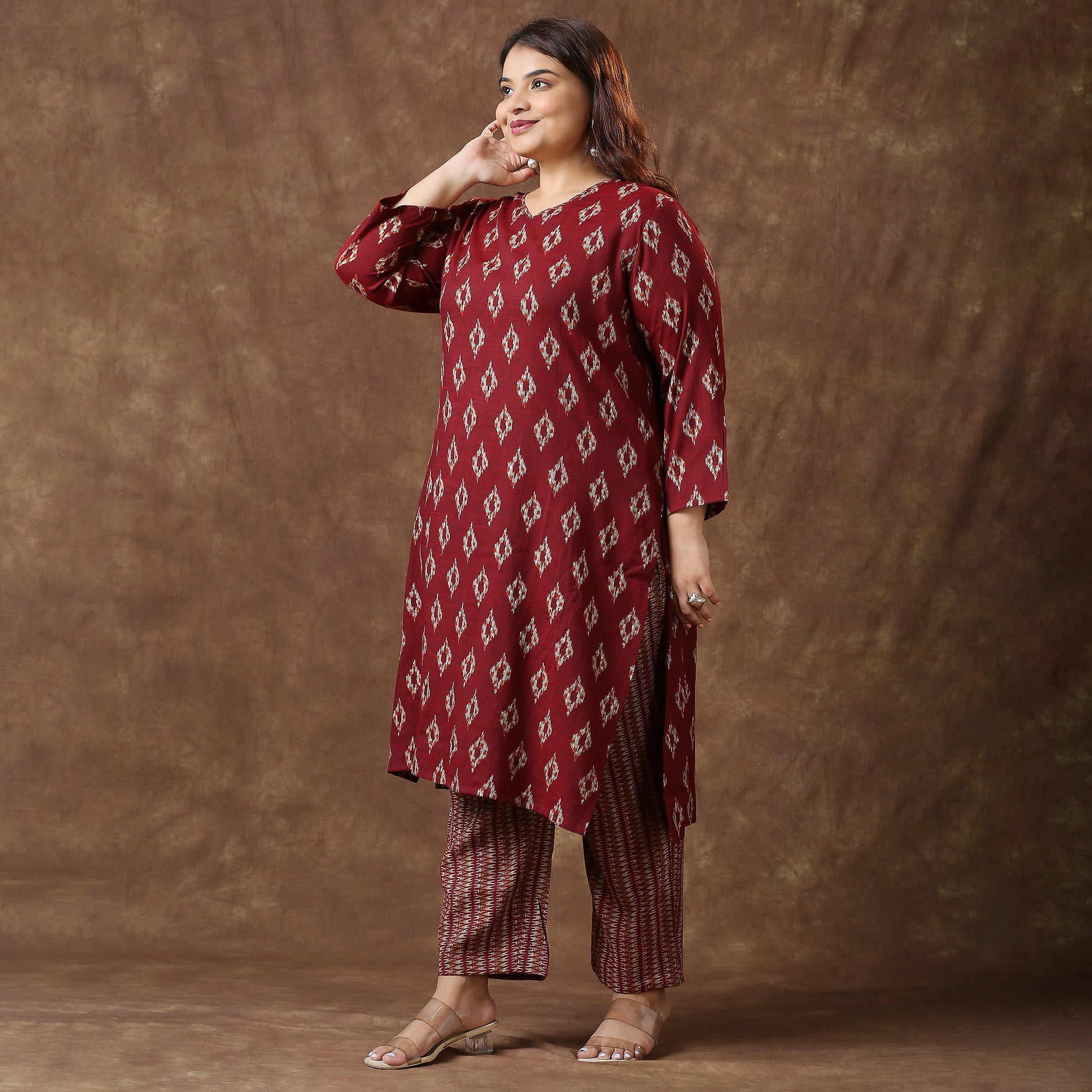 Plus Size Co-Ord Set | 2XL - 8XL | Red