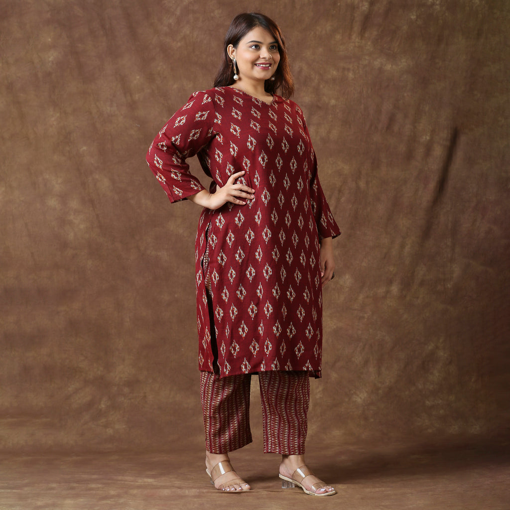 Plus Size Co-Ord Set | 2XL - 8XL | Red