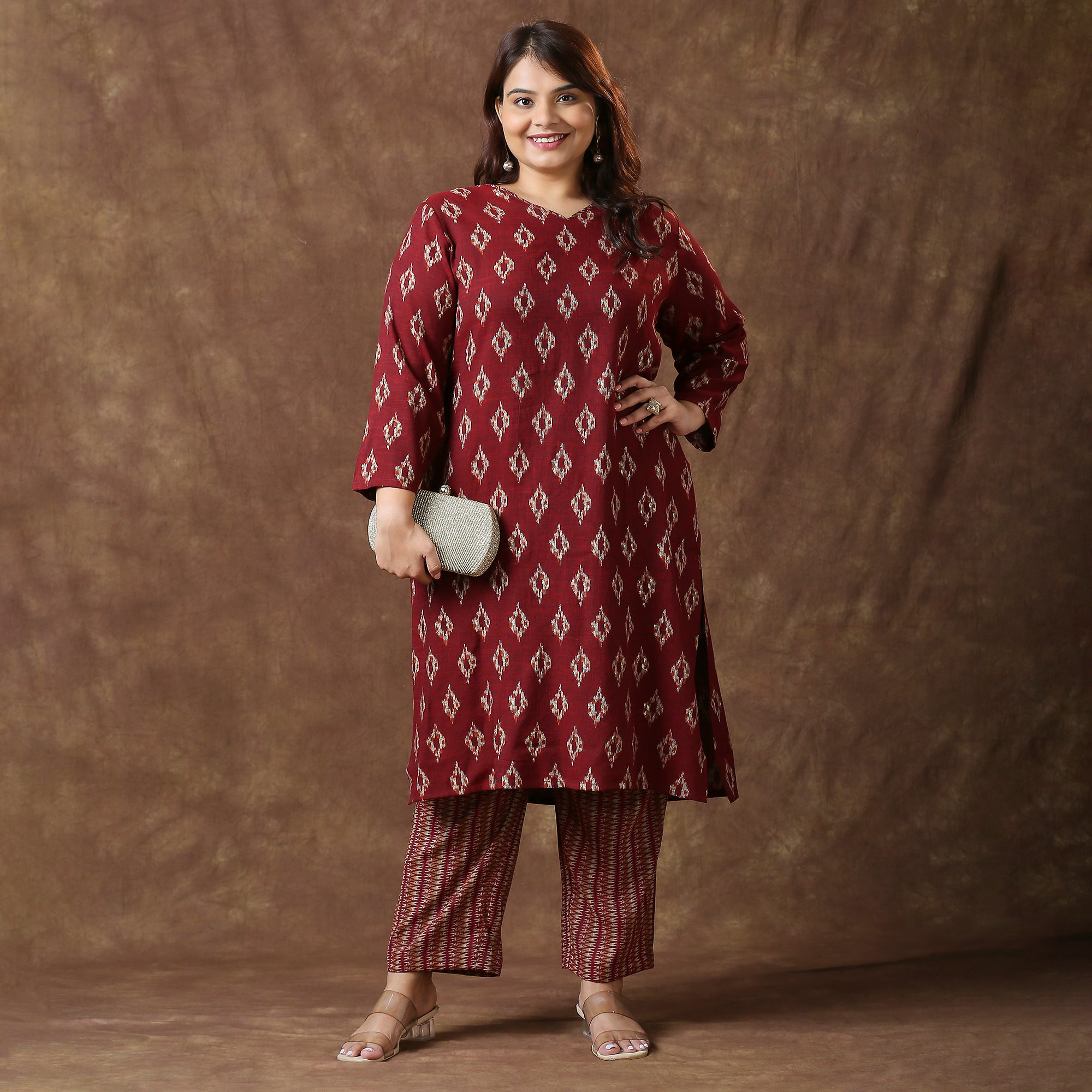 Plus Size Co-Ord Set | 2XL - 8XL | Red