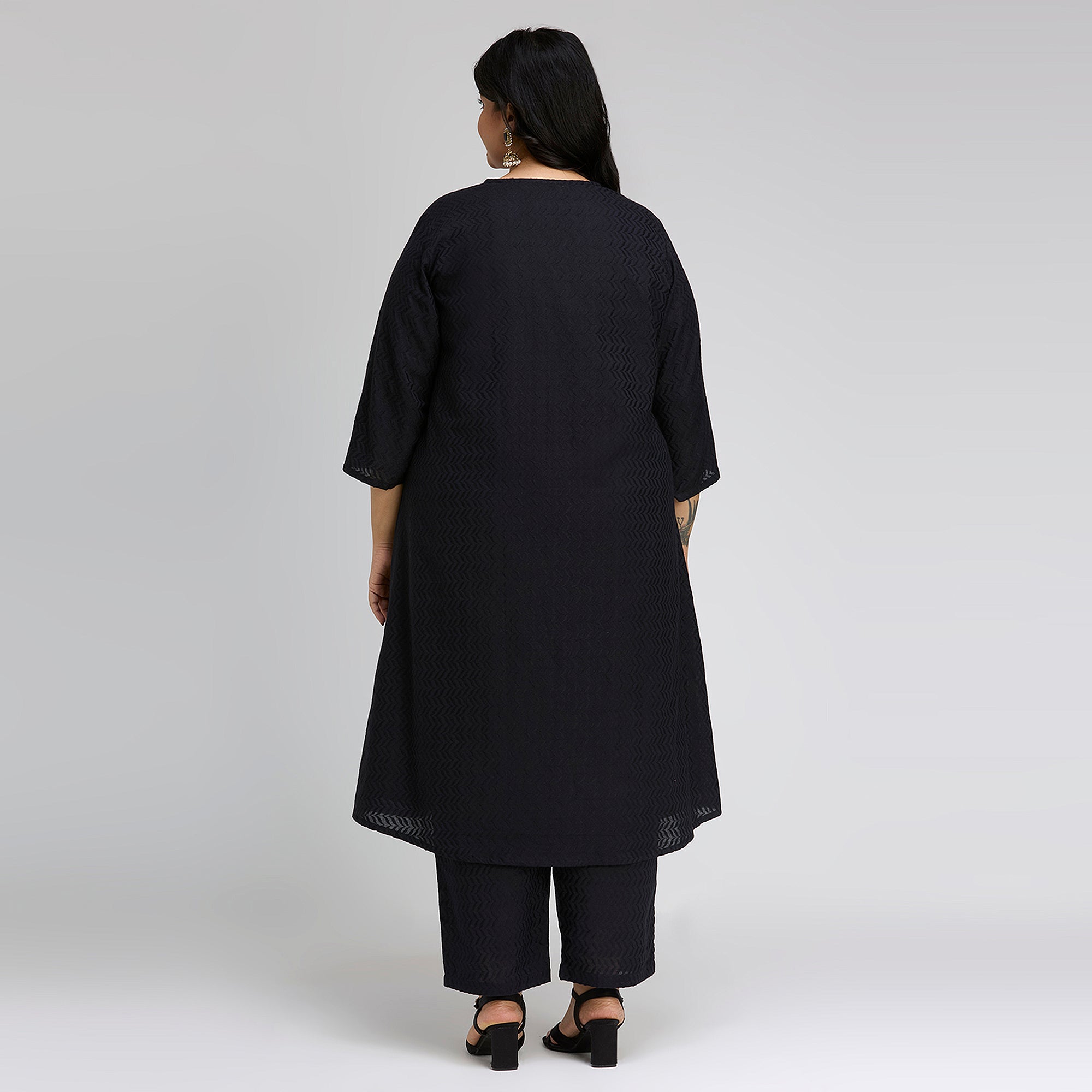 Plus Size Co-Ord Set | 2XL-8XL | 100% Cotton | Black