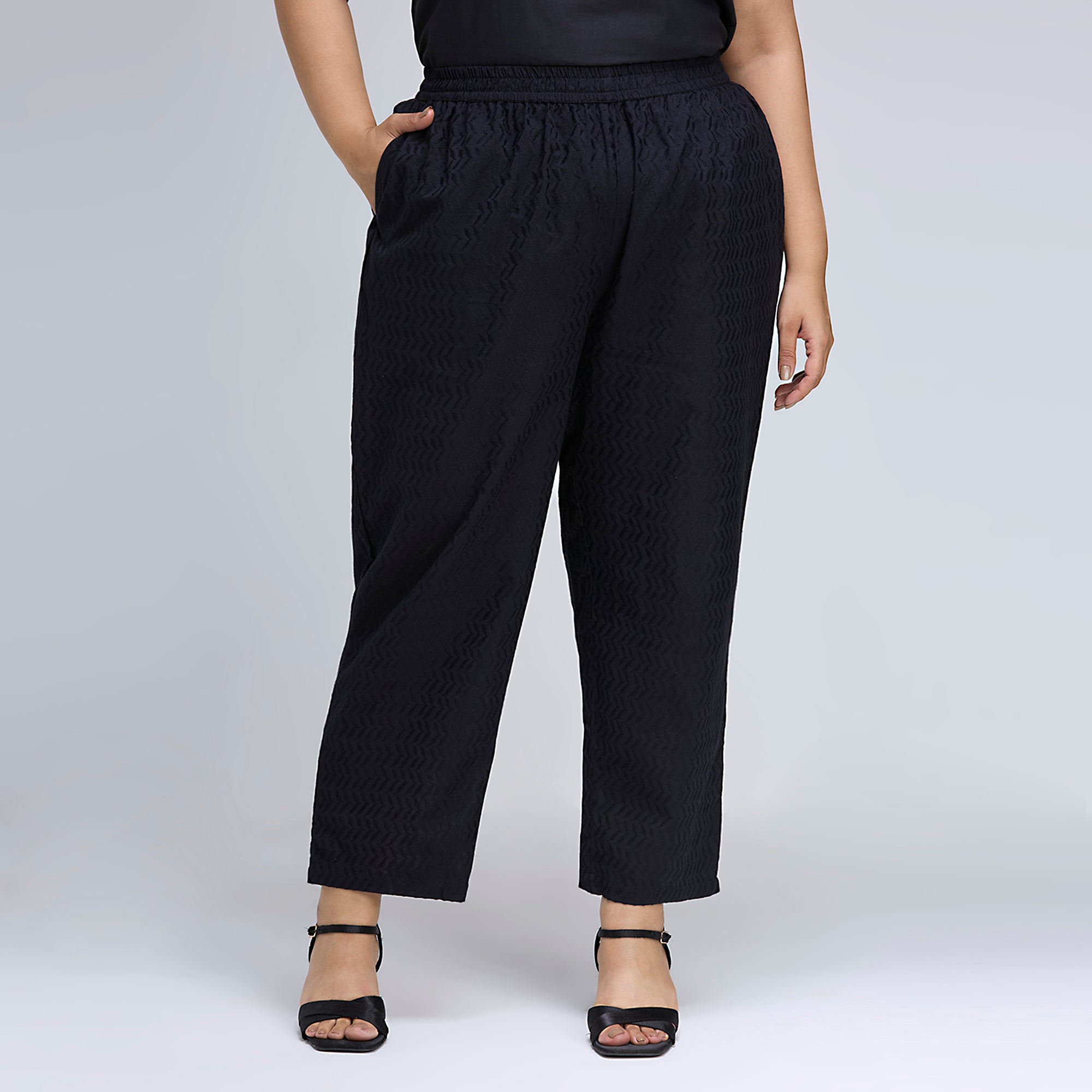 Plus Size Co-Ord Set | 2XL-8XL | 100% Cotton | Black