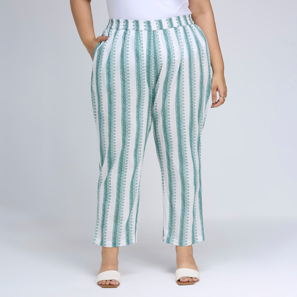 Plus Size Co-Ord Set | 2XL-8XL | 100% Cotton | White