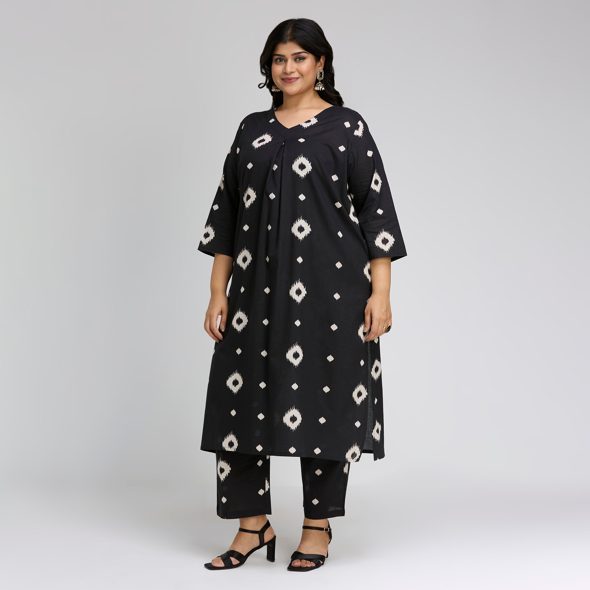 Plus Size Co-Ord Set | 2XL-8XL | 100% Cotton | Black