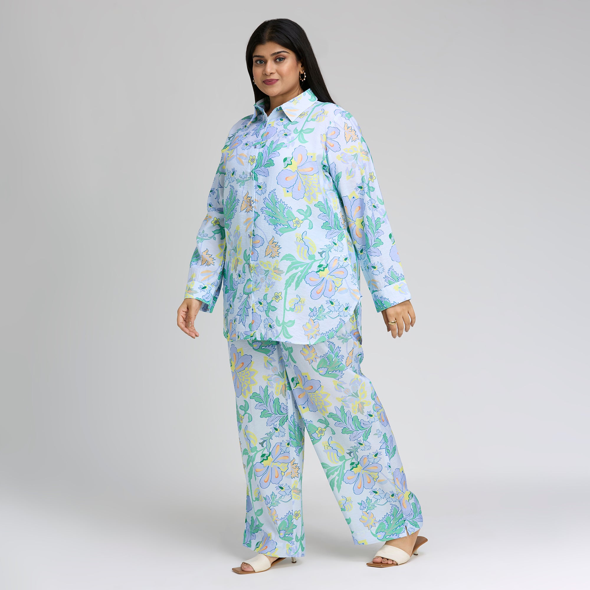 Plus Size Co-Ord Set | 2XL-8XL | Light Blue