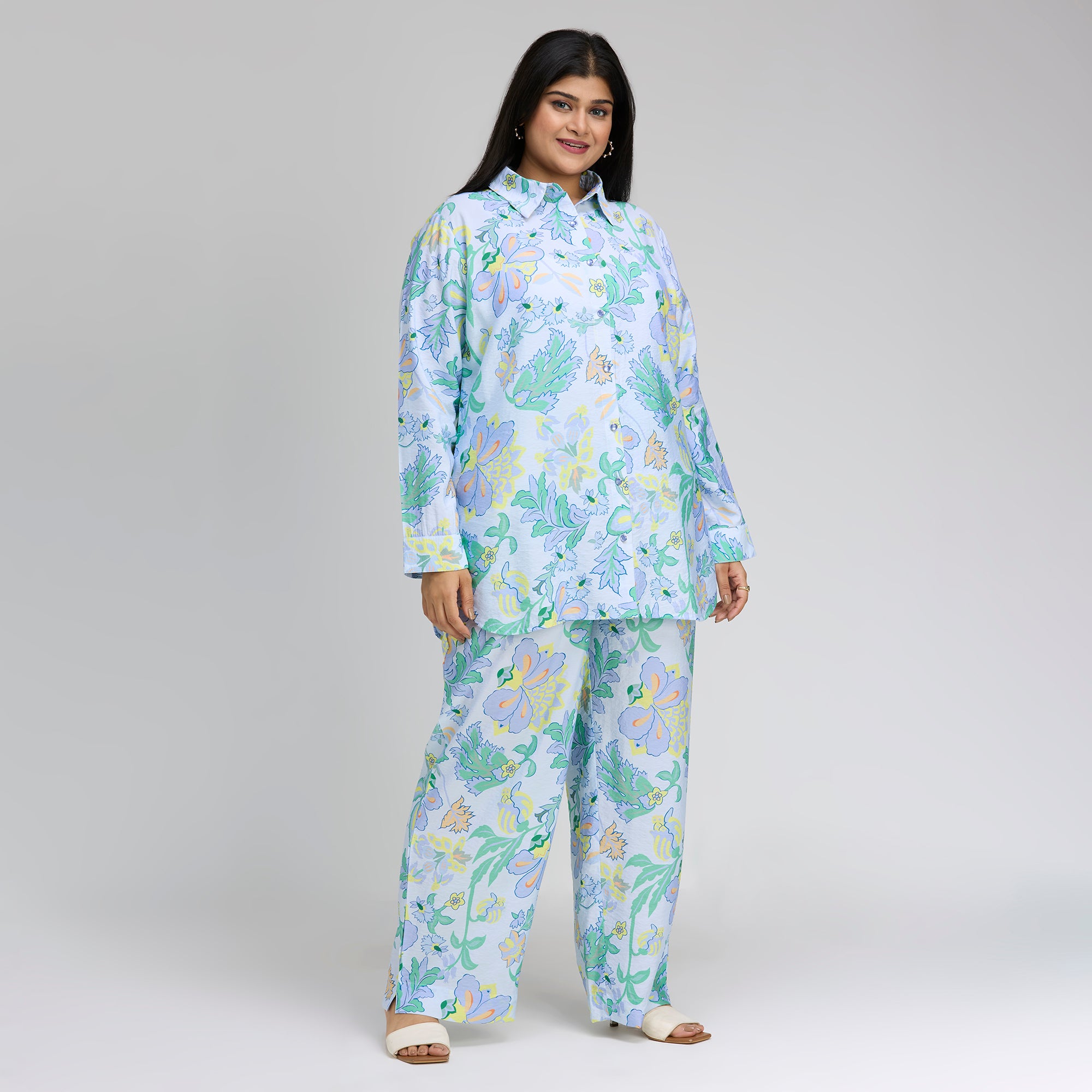 Plus Size Co-Ord Set | 2XL-8XL | Light Blue