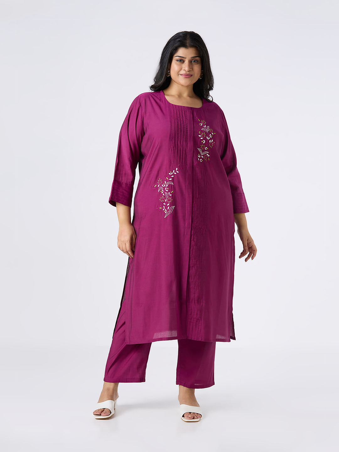 Plus Size Co-Ord Set | 2XL-8XL | Wine