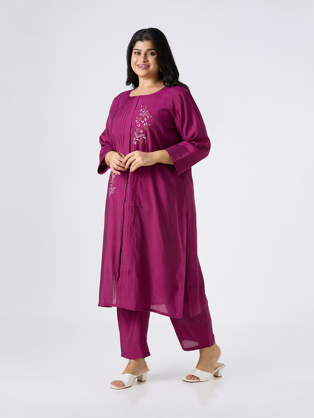 Plus Size Co-Ord Set | 2XL-8XL | Wine