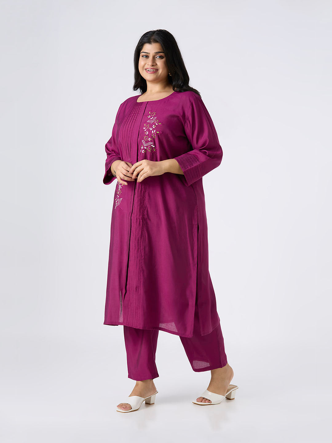 Plus Size Co-Ord Set | 2XL-8XL | Wine