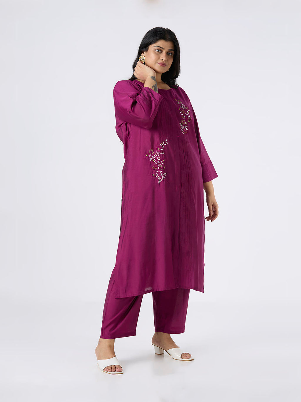 Plus Size Co-Ord Set | 2XL-8XL | Wine