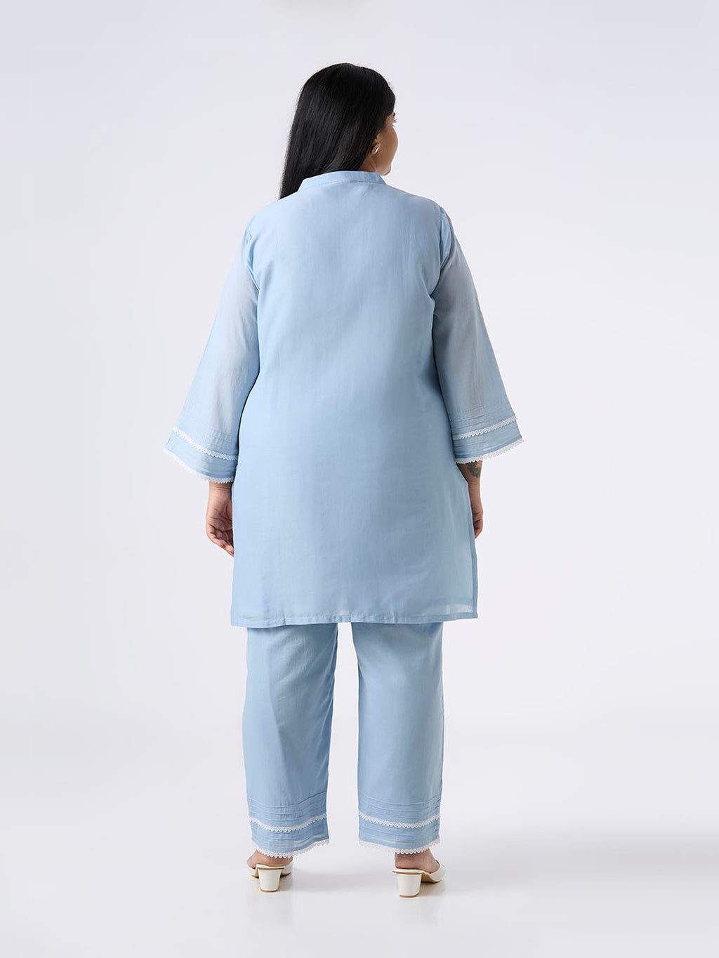 Plus Size Co-Ord Set | 2XL-8XL | 100% Cotton | Powder Blue