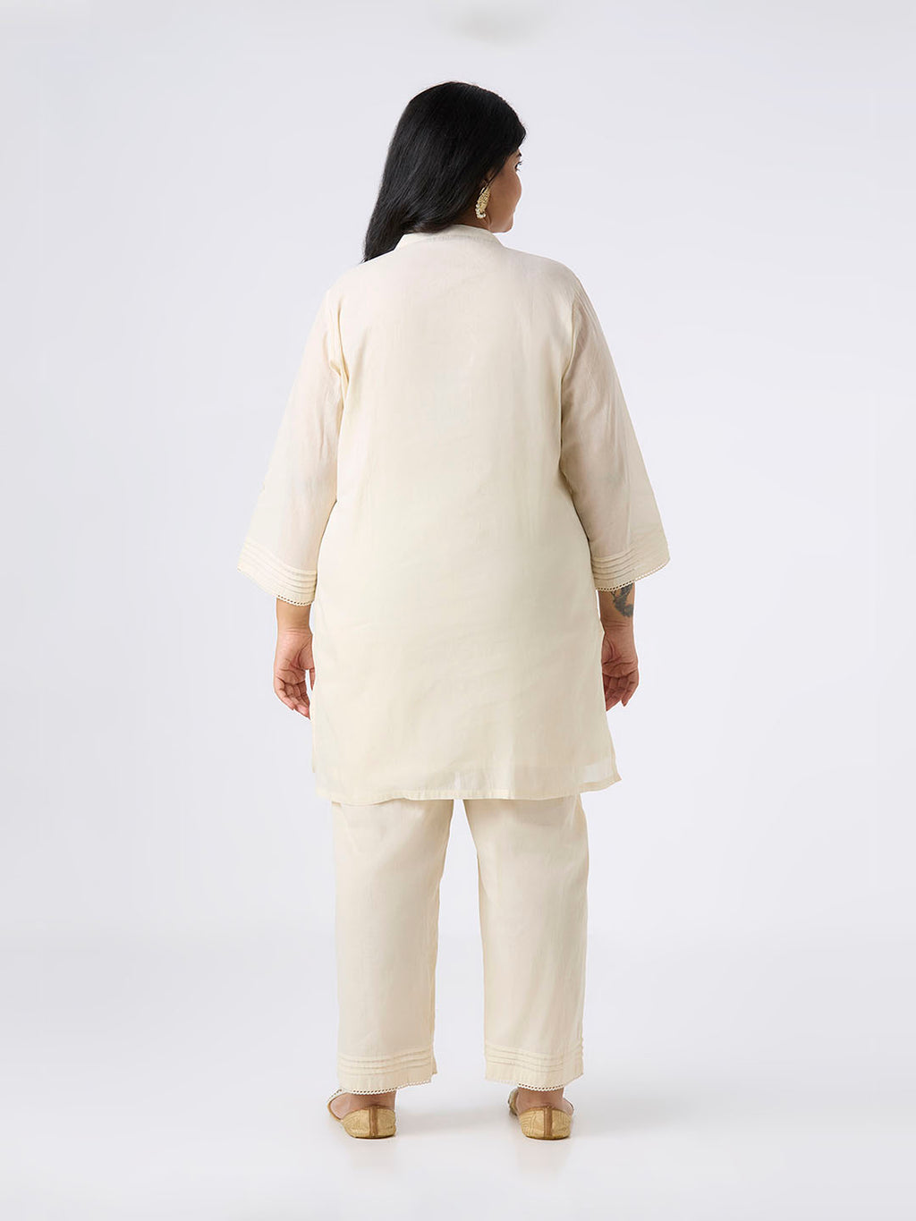 Plus Size Co-Ord Set | 2XL-8XL | 100% Cotton | Natural