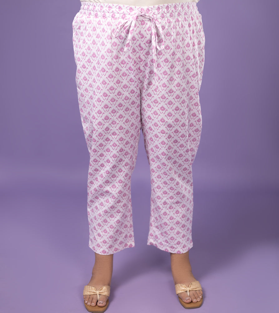 Plus Size Co-Ord Set | XL - 7XL | 100% Cotton | White