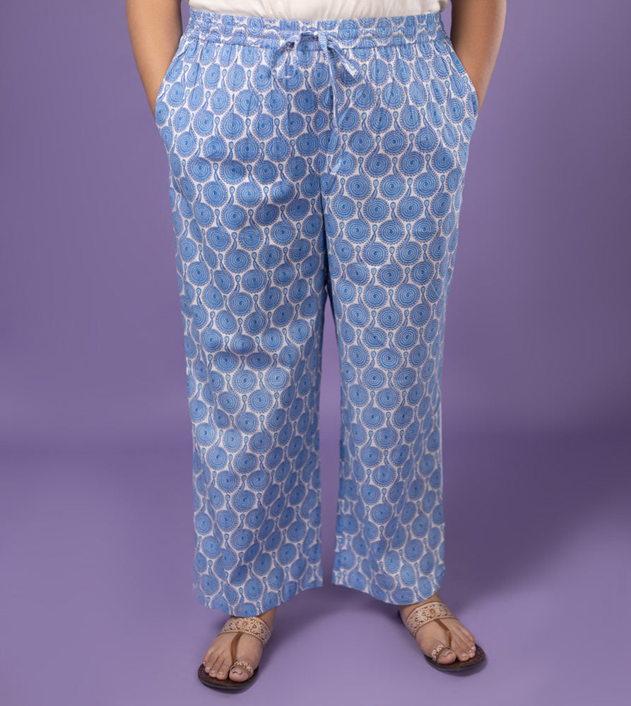Plus Size Co-Ord Set | XL - 7XL | 100% Cotton | Blue
