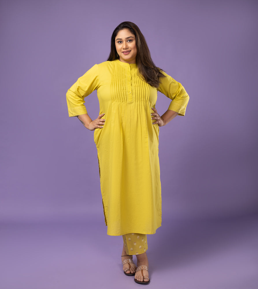 Plus Size Co-Ord Set | XL - 7XL | 100% Cotton | Lime Green