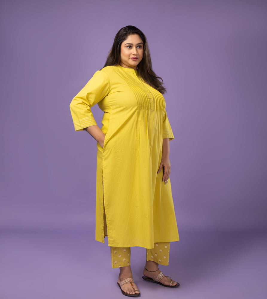 Plus Size Co-Ord Set | XL - 7XL | 100% Cotton | Lime Green