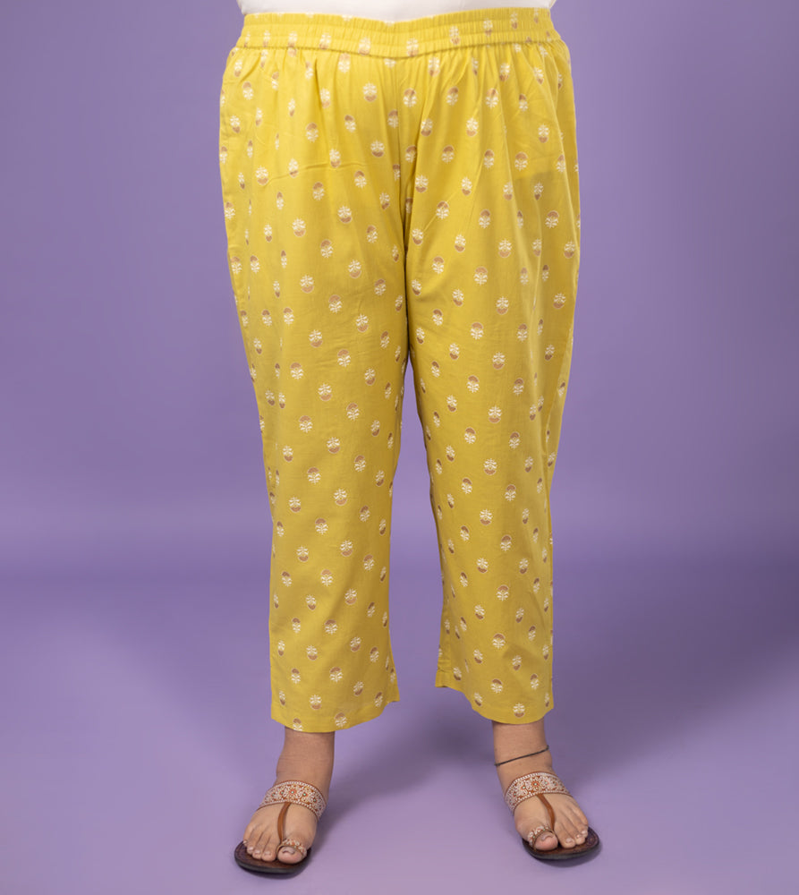 Plus Size Co-Ord Set | XL - 7XL | 100% Cotton | Lime Green