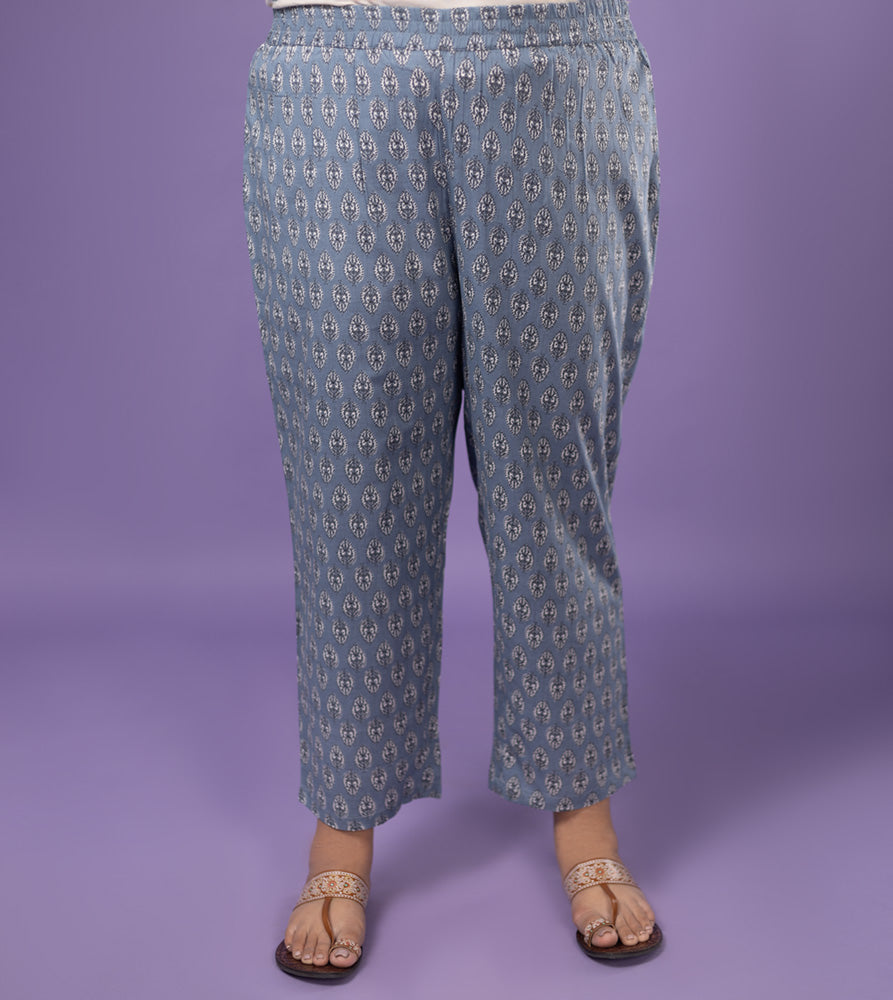 Plus Size Co-Ord Set | XL - 7XL | 100% Cotton | Blue