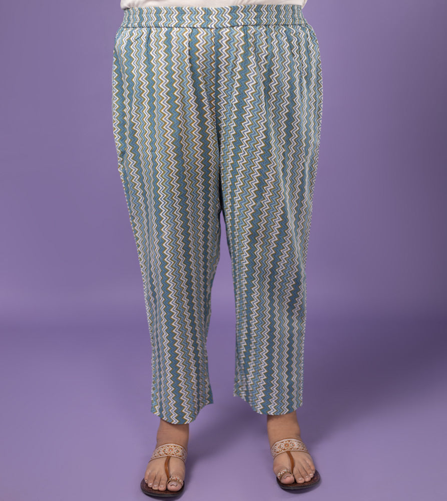 Plus Size Co-Ord Set | XL - 7XL | 100% Cotton | Blue