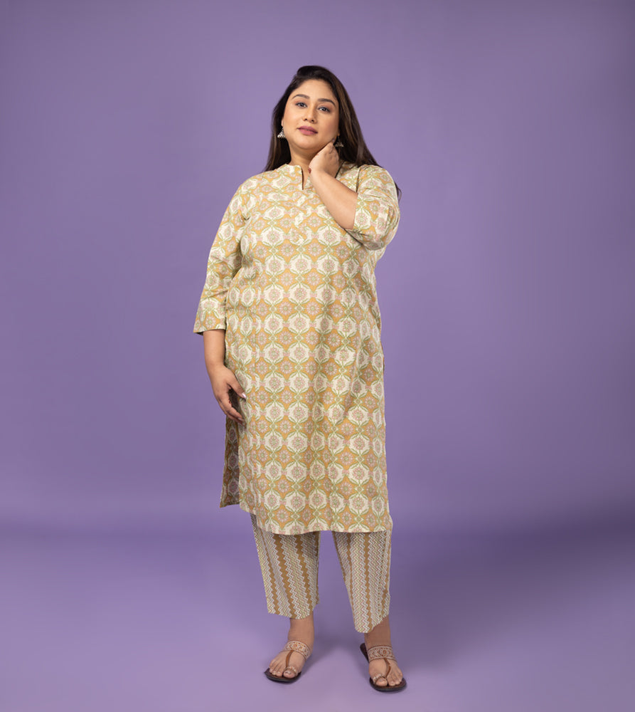 Plus Size Co-Ord Set | XL - 7XL | 100% Cotton | Green