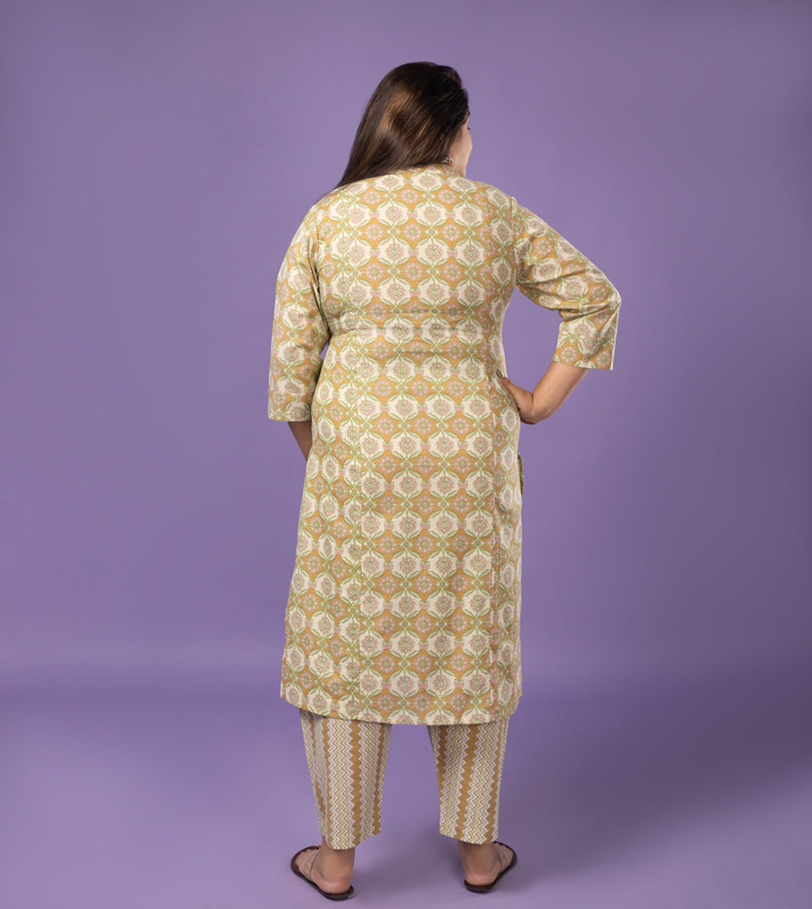 Plus Size Co-Ord Set | XL - 7XL | 100% Cotton | Green