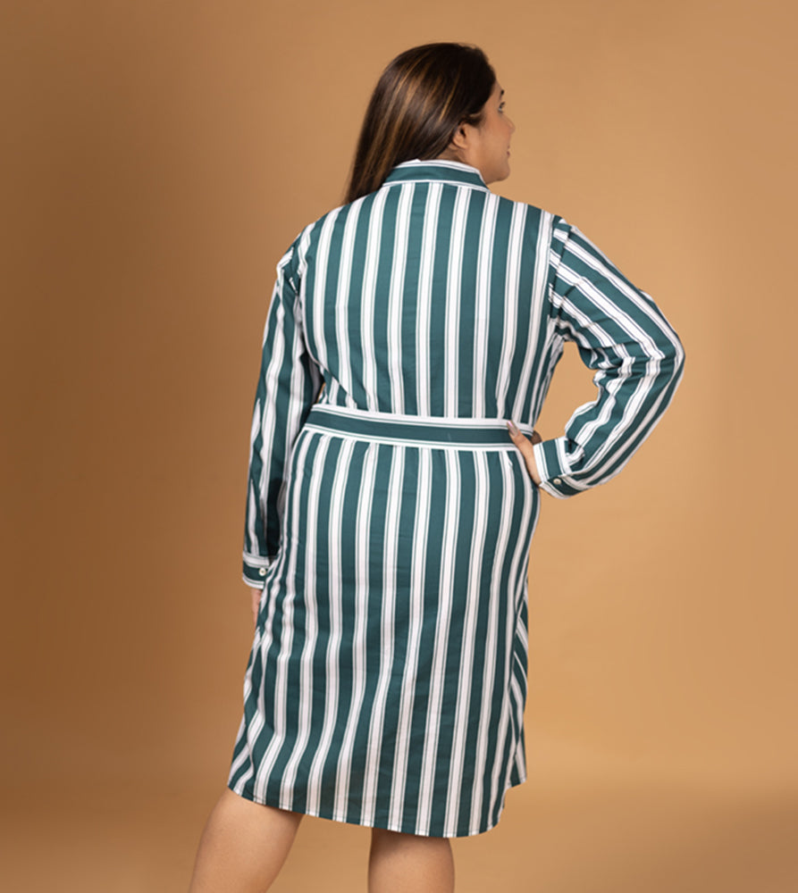 Plus Size Dress | XL - 7XL | 100% Cotton | Dark Green