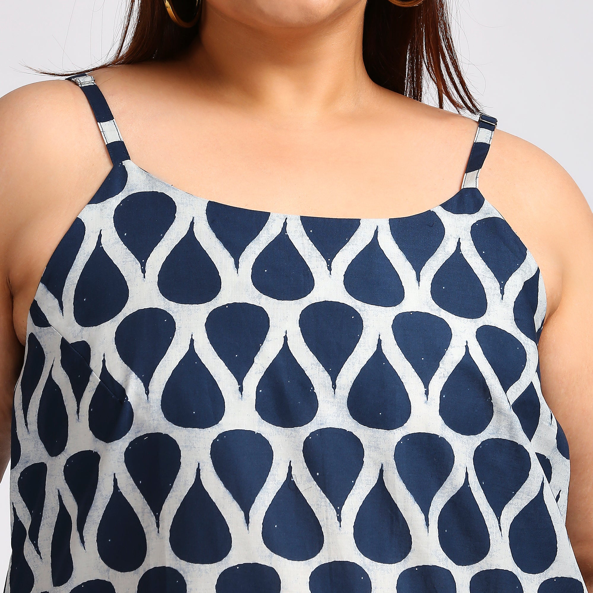 Plus Size Dress | XL - 7XL | 100% Cotton | Indigo
