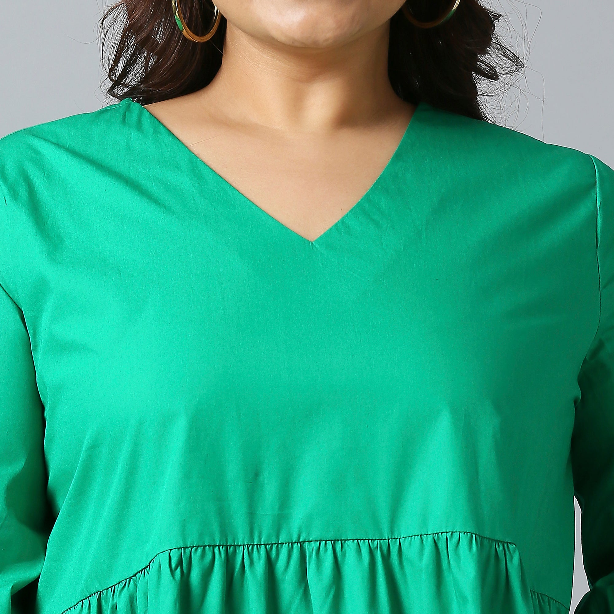 Plus Size Dress | 2XL - 8XL | 100% Cotton | Green