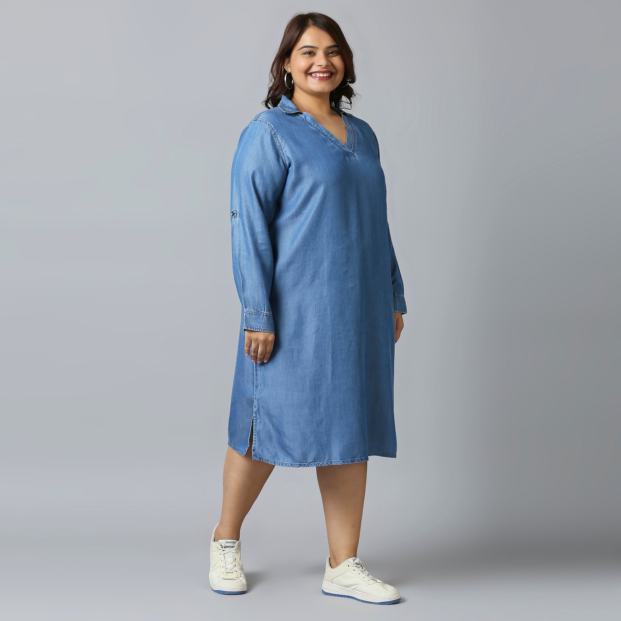 Plus Size Dress | 2XL - 8XL | Blue