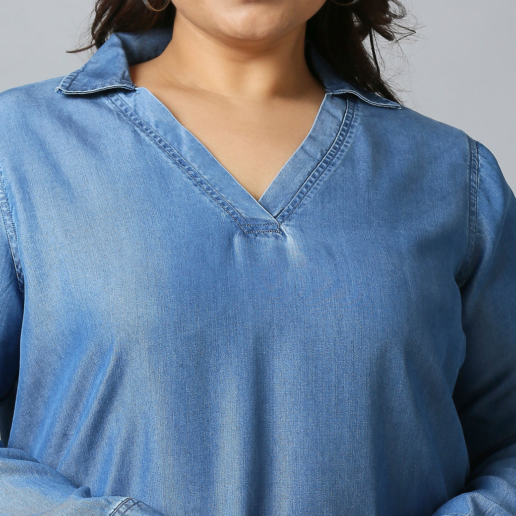 Plus Size Dress | 2XL - 8XL | Blue