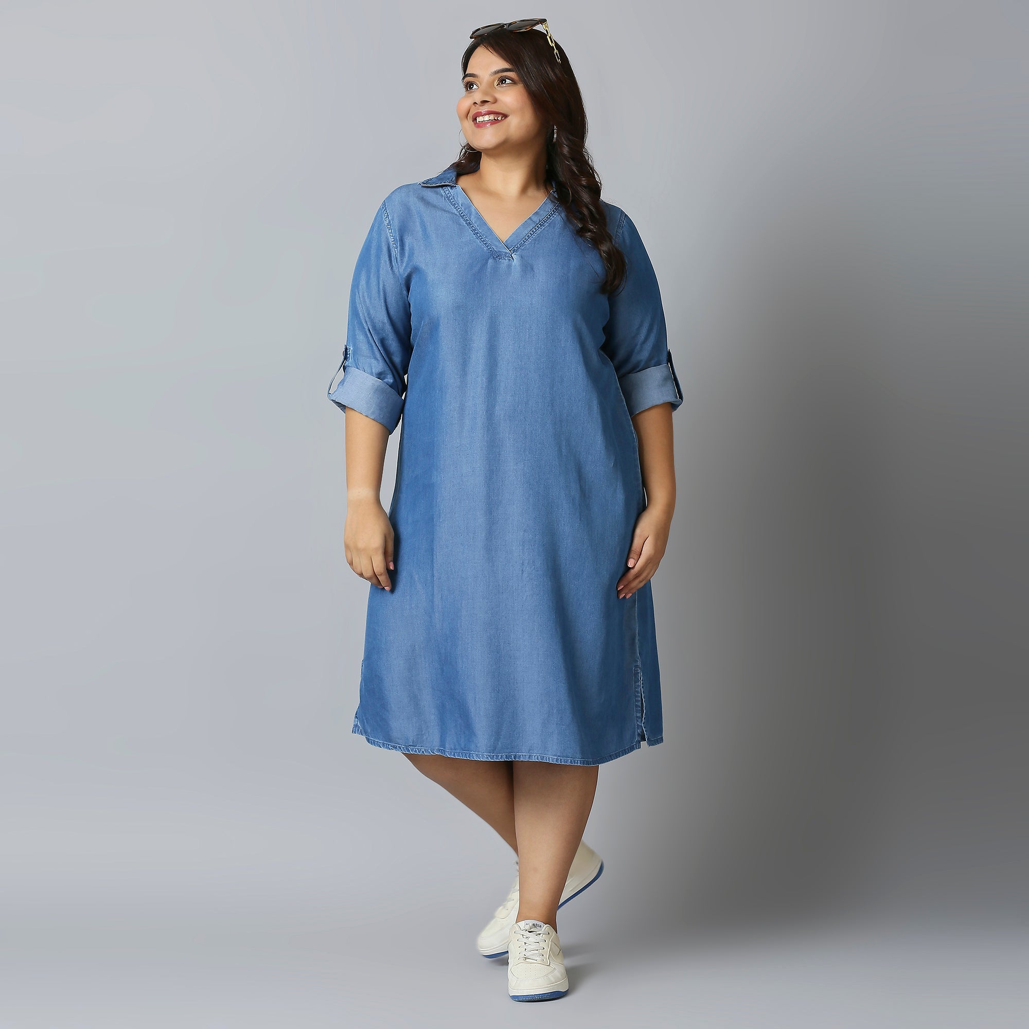 Plus Size Dress | 2XL - 8XL | Blue