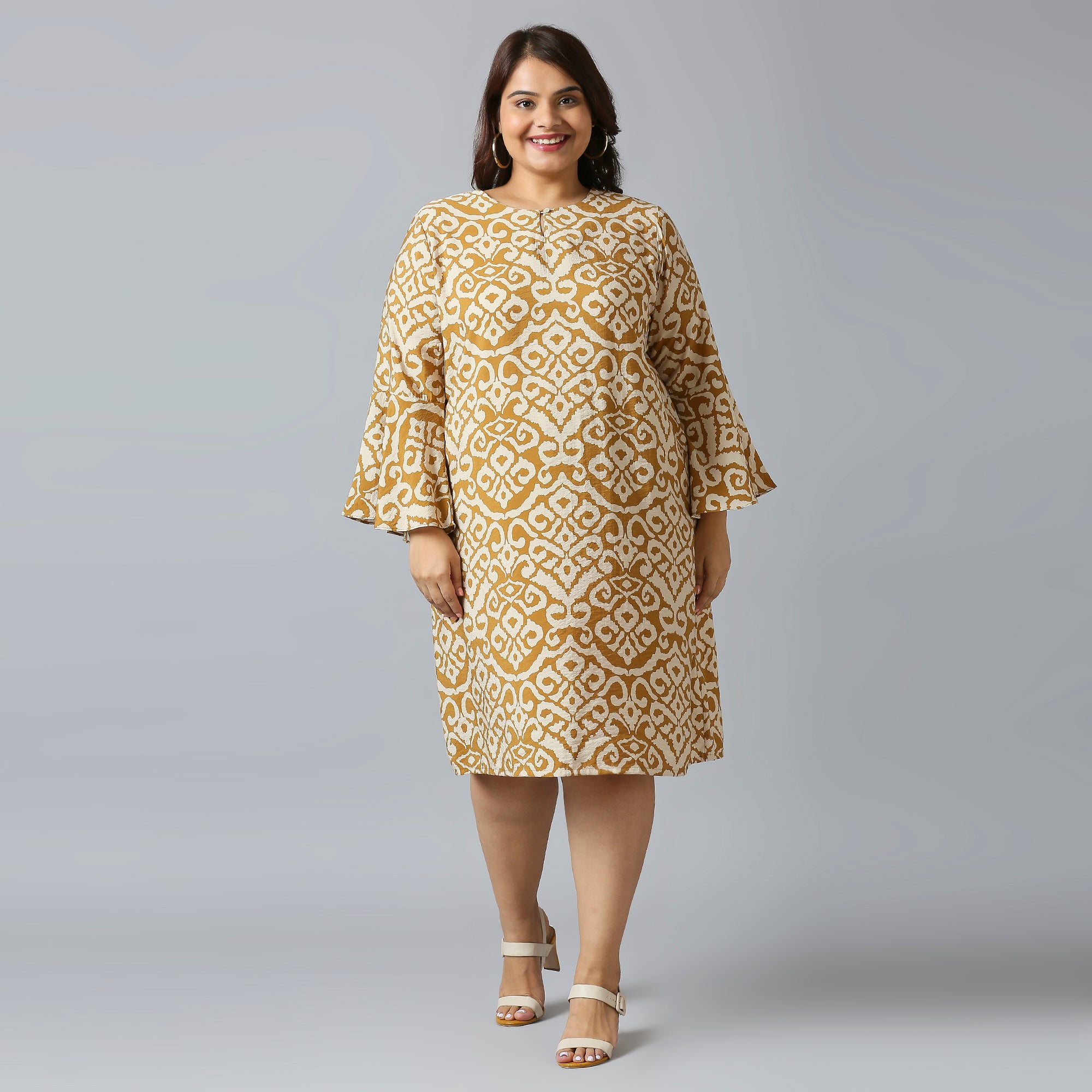 Plus Size Dress | 2XL - 8XL | Brown