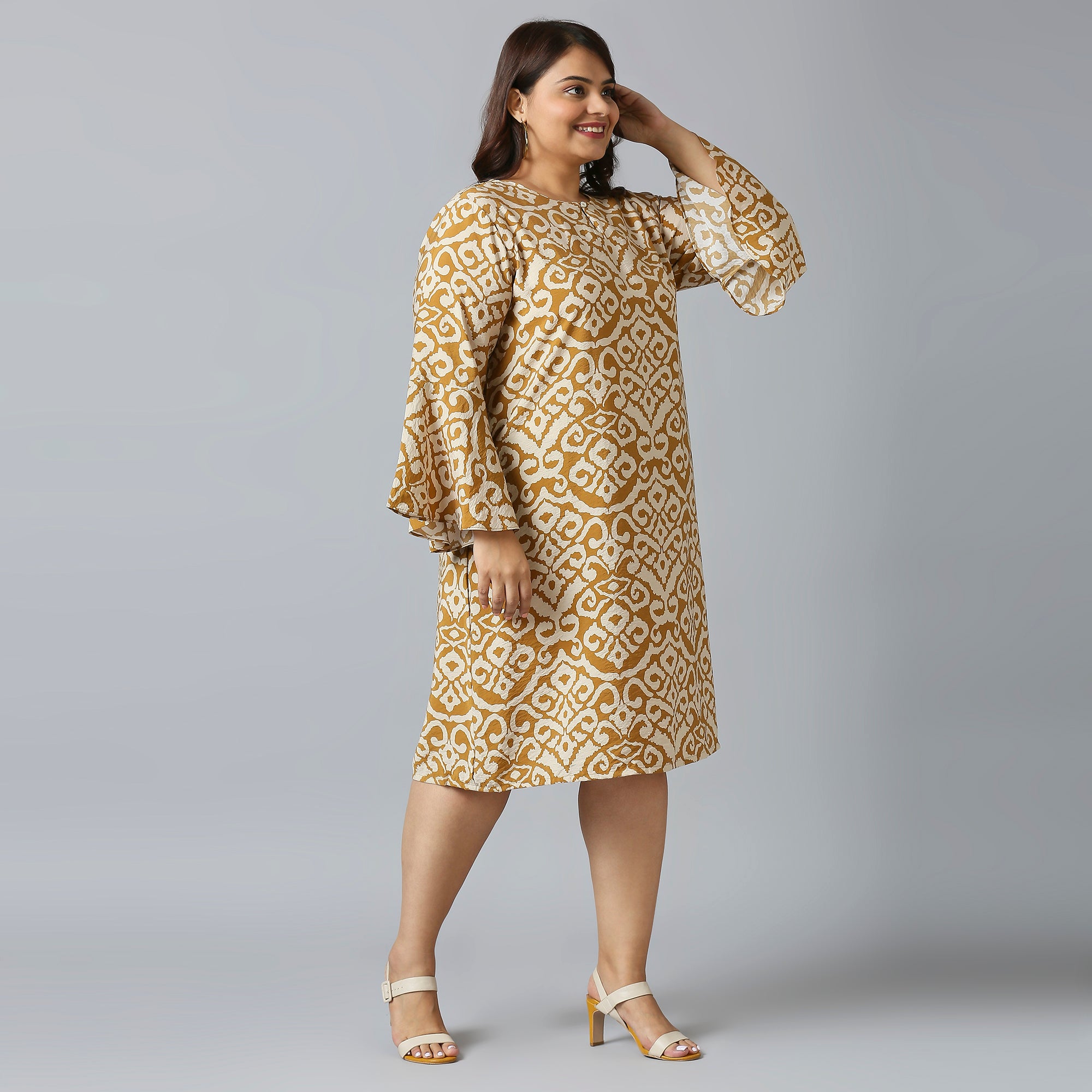 Plus Size Dress | 2XL - 8XL | Brown