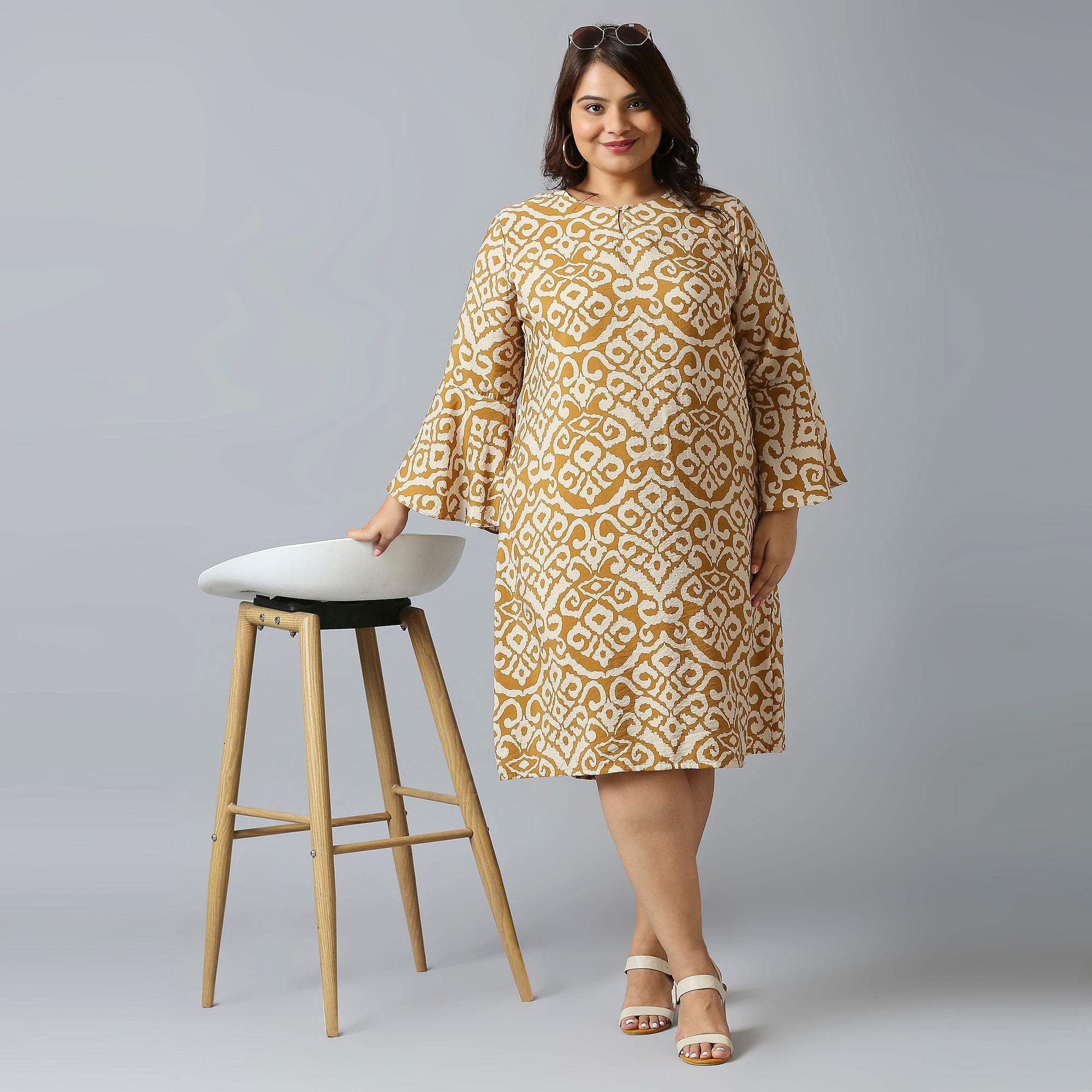 Plus Size Dress | 2XL - 8XL | Brown